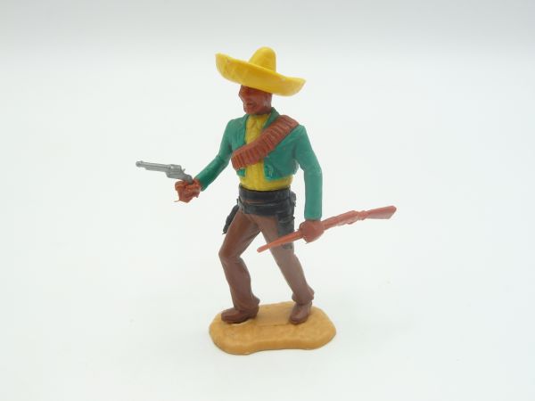 Timpo Toys Mexikaner stehend grün/gelb mit Pistole + Messer