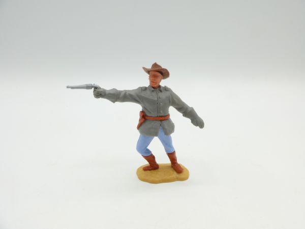 Timpo Toys Confederate Army soldier 2nd version standing, officer with pistol