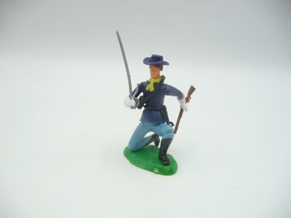 Elastolin 5,4 cm Union Army Soldier kneeling with rifle + sabre