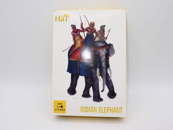 HäT 1:72 Indian Elephant, No. 8142 - orig. packaging, on cast