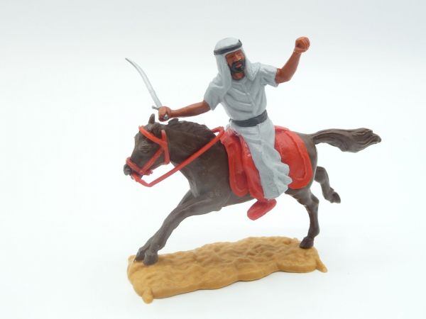 Timpo Toys Arab riding, grey with red inner pants