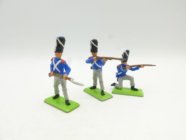 Britains Deetail Waterloo 3 französische Soldaten stehend
