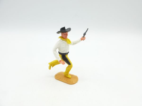 Timpo Toys Cowboy laufend, Pistole schießend - seltenes Unterteil