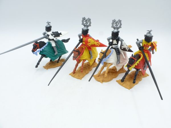 Timpo Toys 4 different tournament knights riding