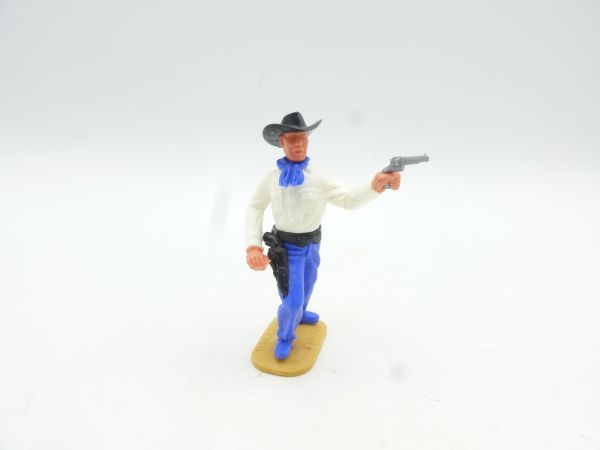 Timpo Toys Cowboy variant on rare base, medium blue