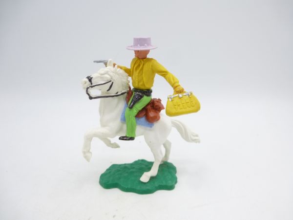 Timpo Toys Cowboy 1st version riding with pistol + moneybag
