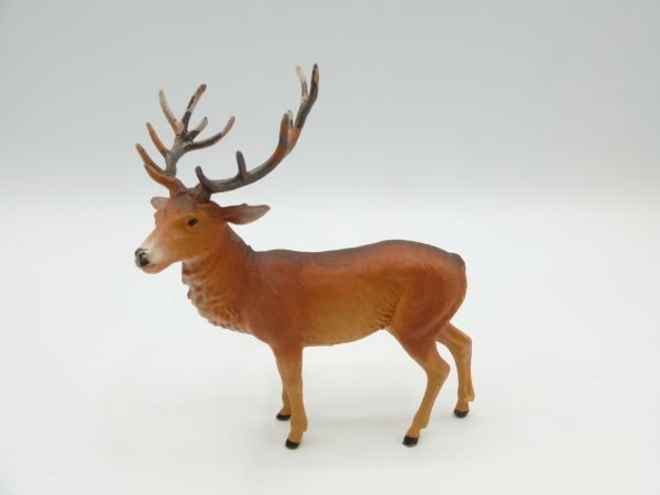 Elastolin Stag standing, No. 5900 - early painting, very good condition