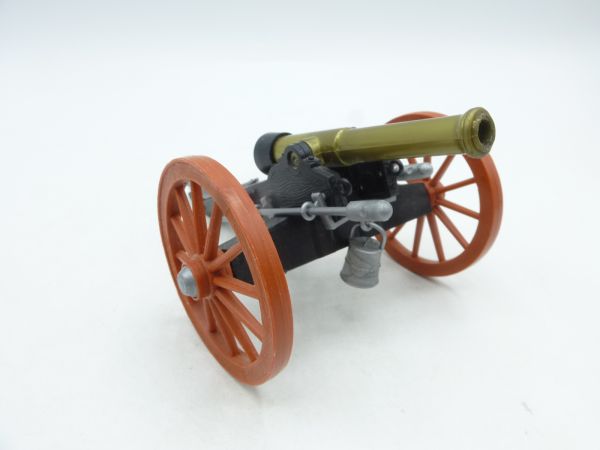Timpo Toys Bürgerkriegskanone, braune Räder
