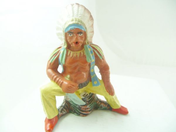 Fischer Indian chief sitting - nice painting