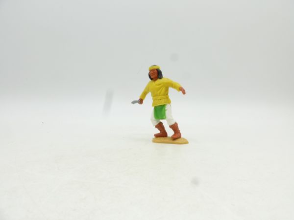 Timpo Toys Apache stehend, gelb mit Messer