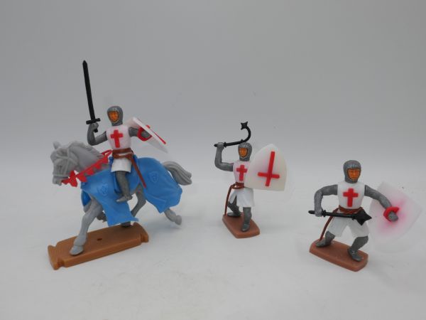 Plasty Set of crusaders (1 rider, 2 feet)