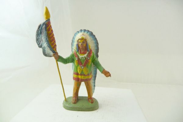 Leyla Indian chief standing - very good condition, nice painting, see photos