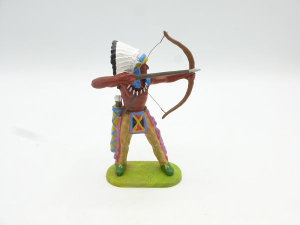 Preiser 7 cm Indian standing with bow, No. 6829 - brand new in orig. packaging