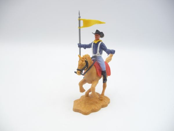 Timpo Toys Nordstaatler 1. Version zu Pferd mit Fahne