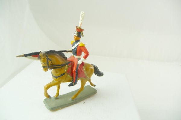 Starlux Waterloo soldier riding with lance - great figure, very good condition