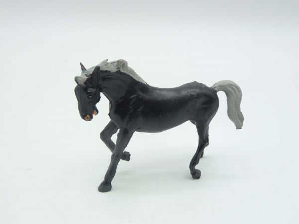 Merten Pferd trabend, schwarz, passend zu 4 cm Figuren
