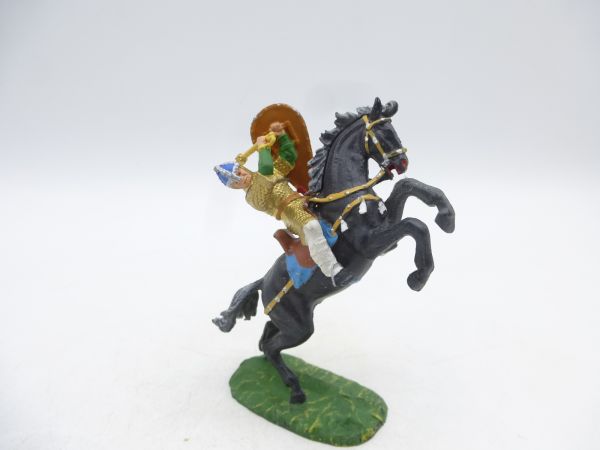 Preiser 4 cm Norman with mace on horseback, No. 8880