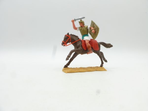 Timpo Toys Roman riding with short sword, white