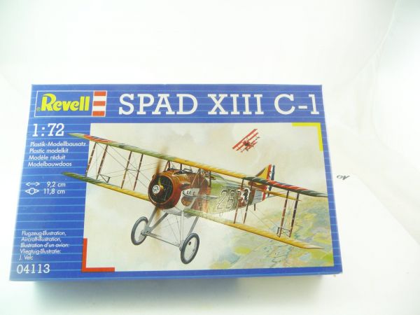 Revell Spad XIII C-1, 1:72, No. 4113 - orig. packing, box unopened (sealed)