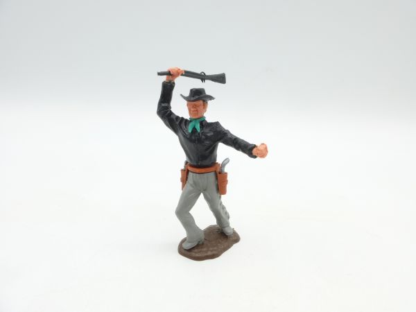 Timpo Toys Cowboy 3rd version standing, firing rifle - great combination
