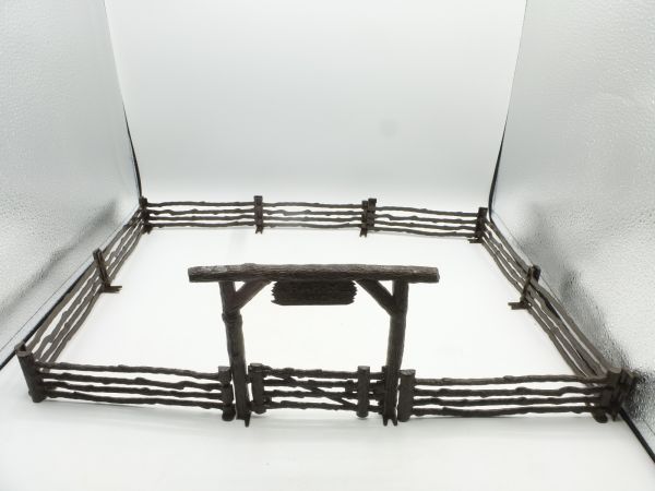 MARX BAR-M Ranch, 10-piece fence set for 54 mm figures