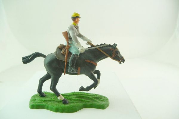 Britains Swoppets Confederate Army soldier riding with sabre