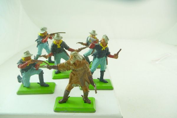 Britains Deetail Set of cavalrymen standing (6 figures)