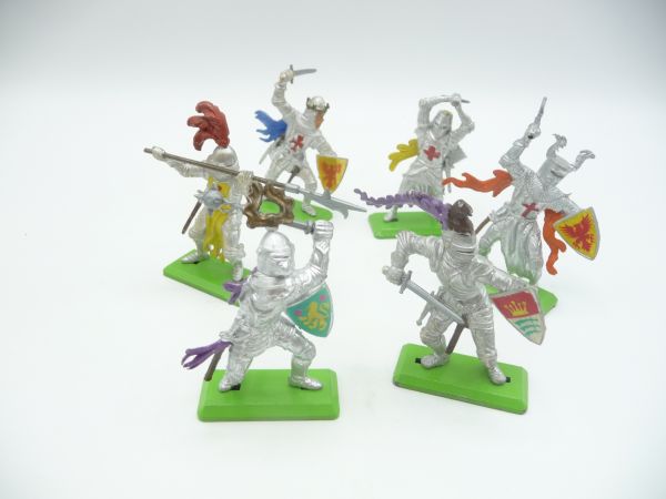 Britains Deetail 6 knights 1st version in different positions - brand new, great condition