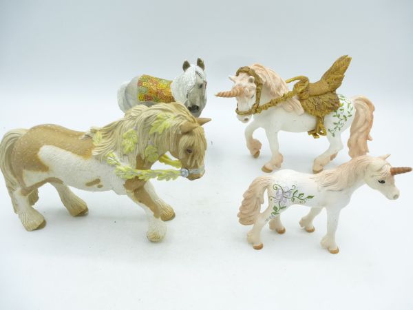 Schleich 4 horses / unicorns from elf series