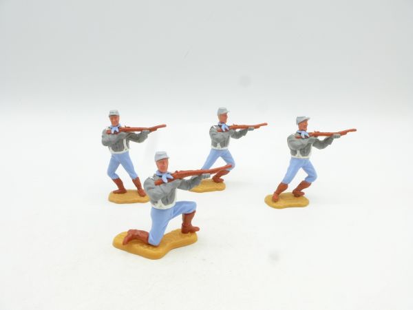 Timpo Toys 4 Confederates shooting rifle - condition see photos