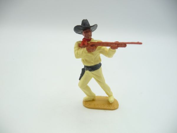 Timpo Toys Cowboy 2. Version mit seltenem schwarzen original Stetson