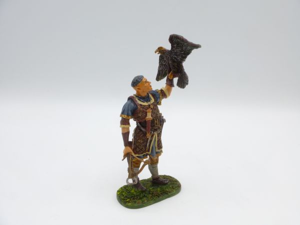 Modification 7 cm Germania; falconer with crossbow + falcon - fantastic painting
