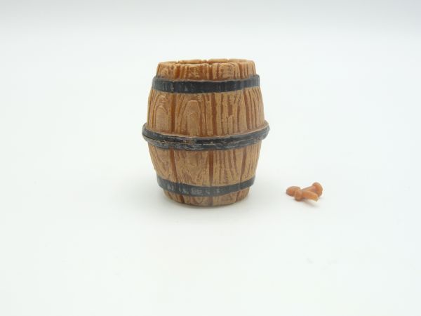 Elastolin 7 cm Drum with lid + tap, No. 9048, brown/black