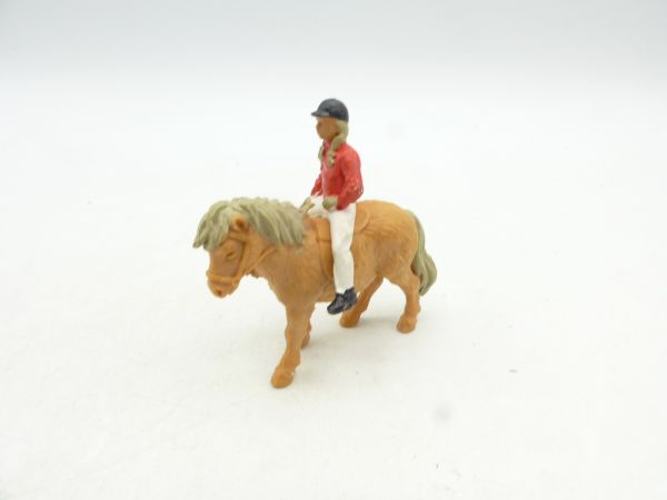 Britains Swoppets Shetland pony with girl