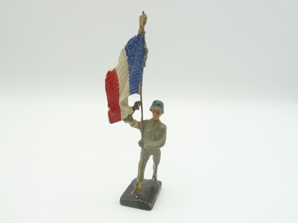Durso Soldat mit französischer Flagge