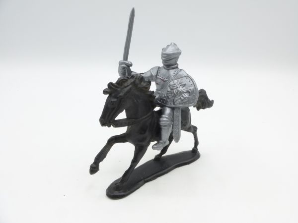 Domplast Knight riding with sword + shield - horse marked with Tietze