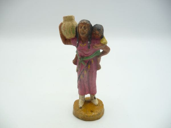 Hopf Indian woman with child + jug - used condition, see photos