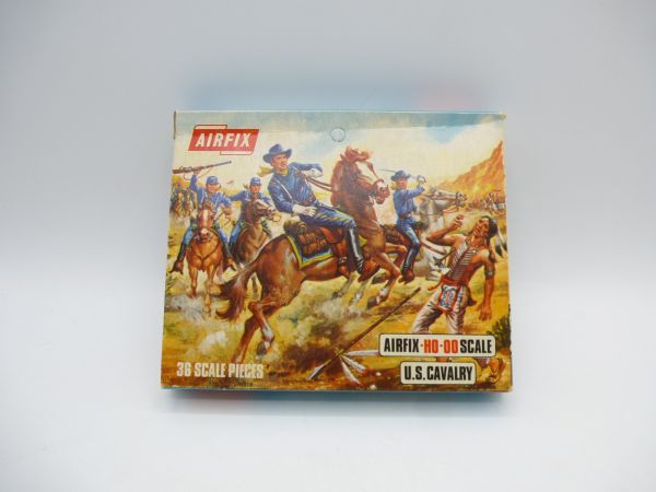 Airfix 1:72 US Cavalry - orig. packaging, Blue Box, figures at the casting