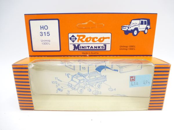 Roco Minitanks Empty box Unimog 1300 L Kr kw, H0 315