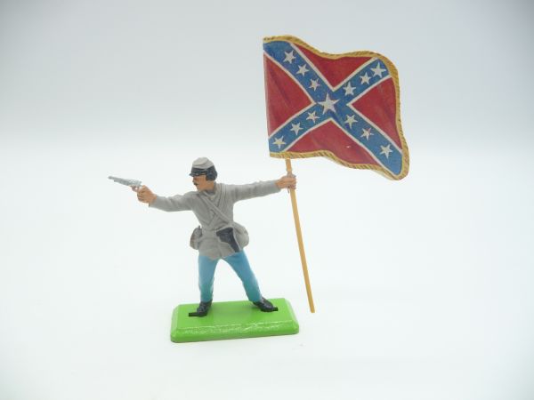 Britains Deetail Confederate Army soldier standing with flag