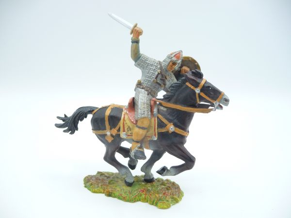 Elastolin 7 cm Norman with sword on horseback, No. 8874, painting 2 - great figure
