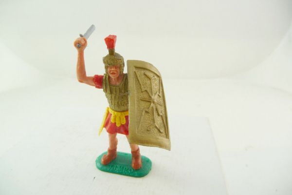 Timpo Toys Römer stehend mit Schwert, rot - Schildschlaufen ok