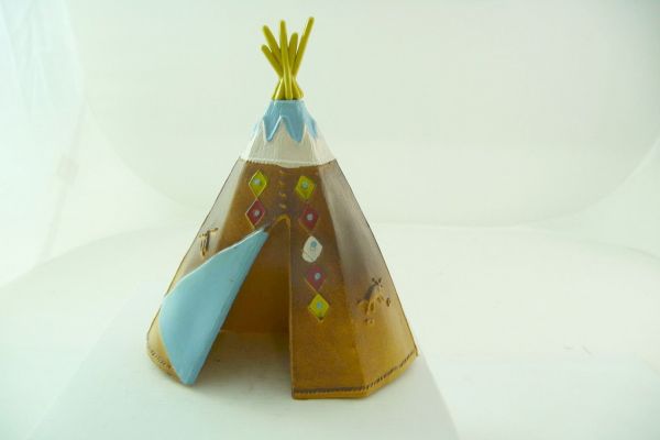 Britains Swoppets Indian tent, tipi with light-blue entrance