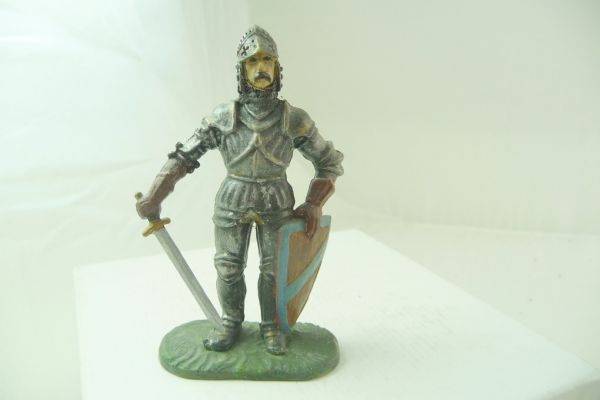 Umbau 7 cm Ritter mit Schwert + Schild - tolle Figur