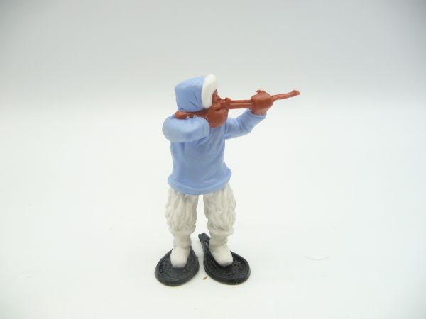 Timpo Toys Eskimo schießend, hellblau, weiße Beine