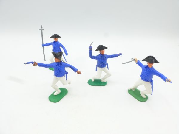 Timpo Toys Unabhängigkeitskrieg: Gruppe Franzosen (4 Figuren)
