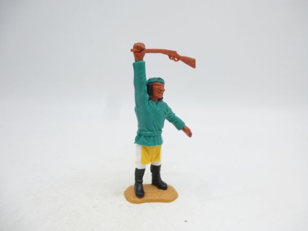 Timpo Toys Apache, dark green, standing with rifle - great lower part
