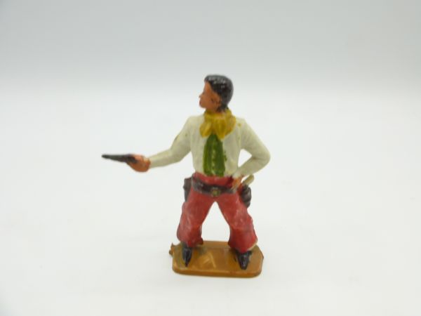 Starlux Cowboy standing firing pistol - early figure, great painting