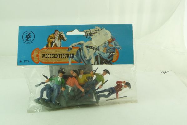 ZZ Toys Westernfiguren Set Cowboys, Nr. 2715, 6 Figuren - OVP