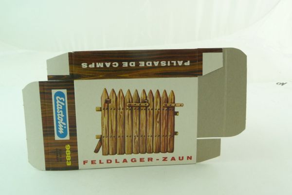 Elastolin 7 cm Empty box for camp fence (No. 9883) - brand-new, shop discovery